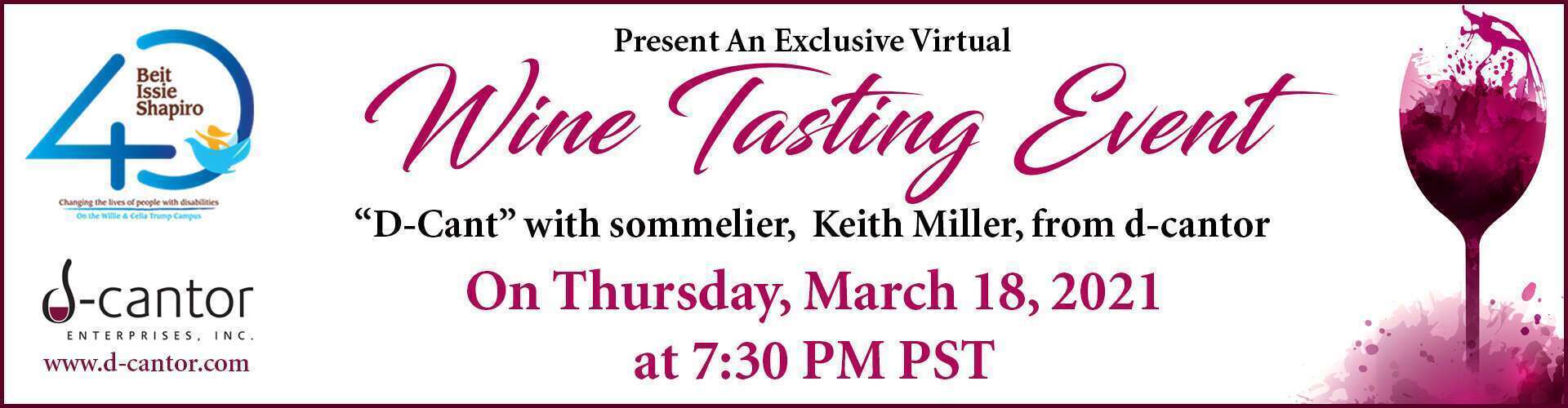 Wine Tasting with d cantor